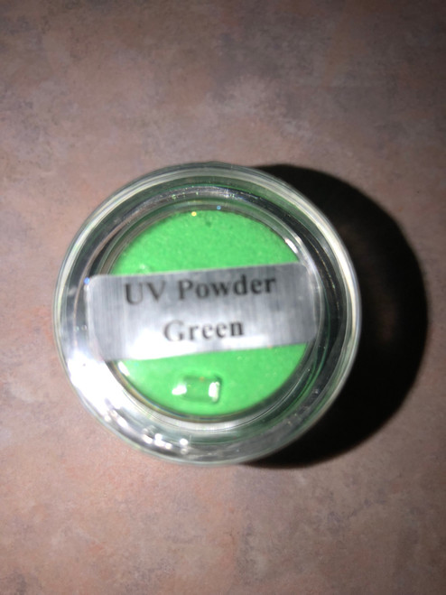 UV Glitter Powder Green - 1 oz jar