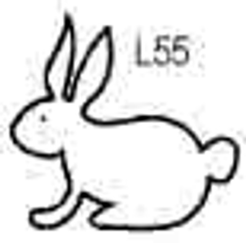 Rabbit Burpo Rubber Stamp