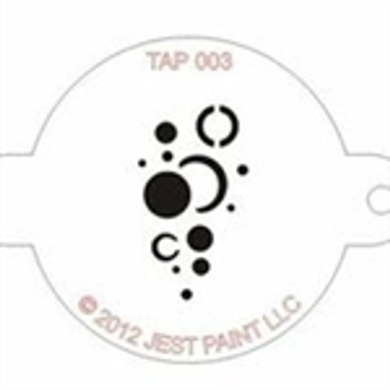 TAP 003 Face Painting Stencil - Bubbles / Planets