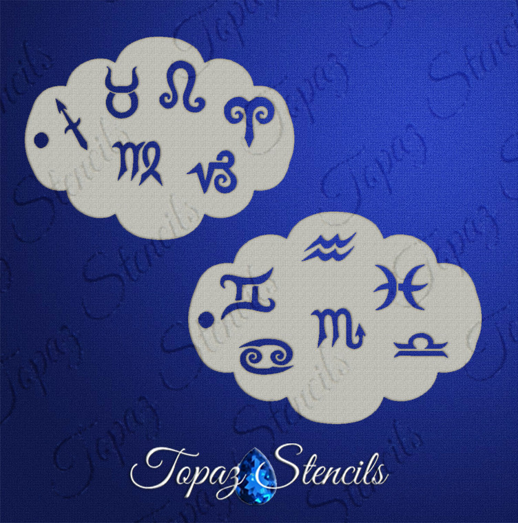 Astrological Signs - Topaz Stencil