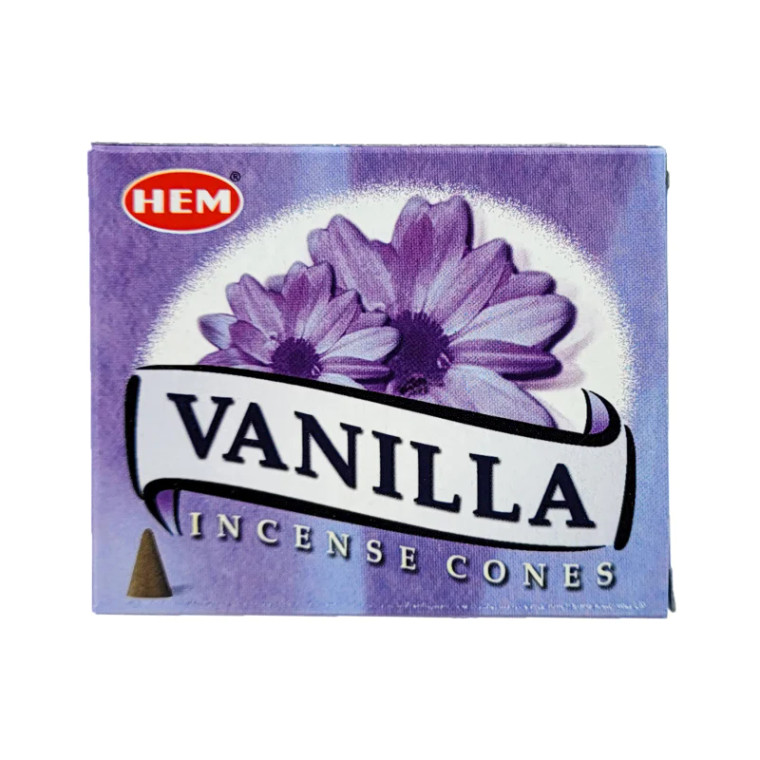 Vanilla Scent Incense Cones, 10 Cone Pack