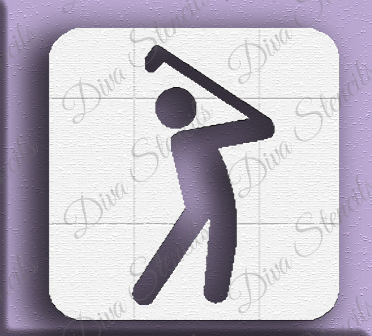 Golf Time - 2 Layer Stencil