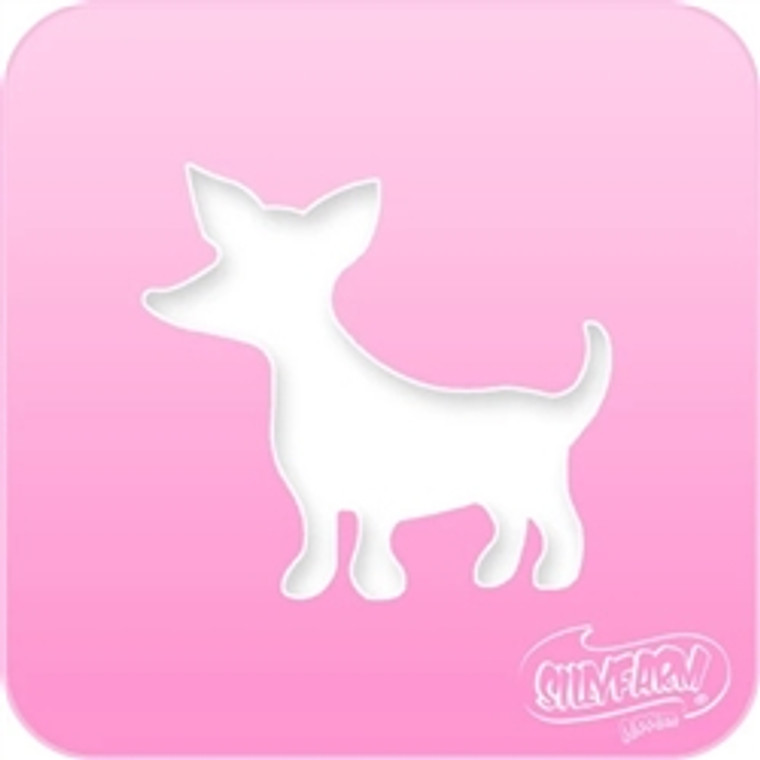 1085 Chihuahua Pink Power Stencil