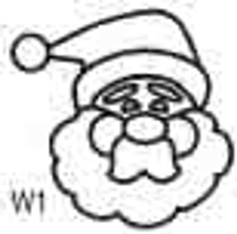 Santa Burpo Rubber Stamp