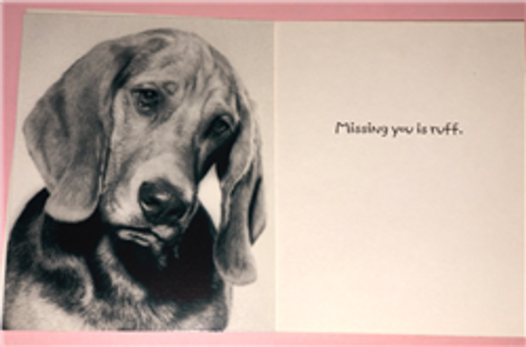 Dog - Missing You Card