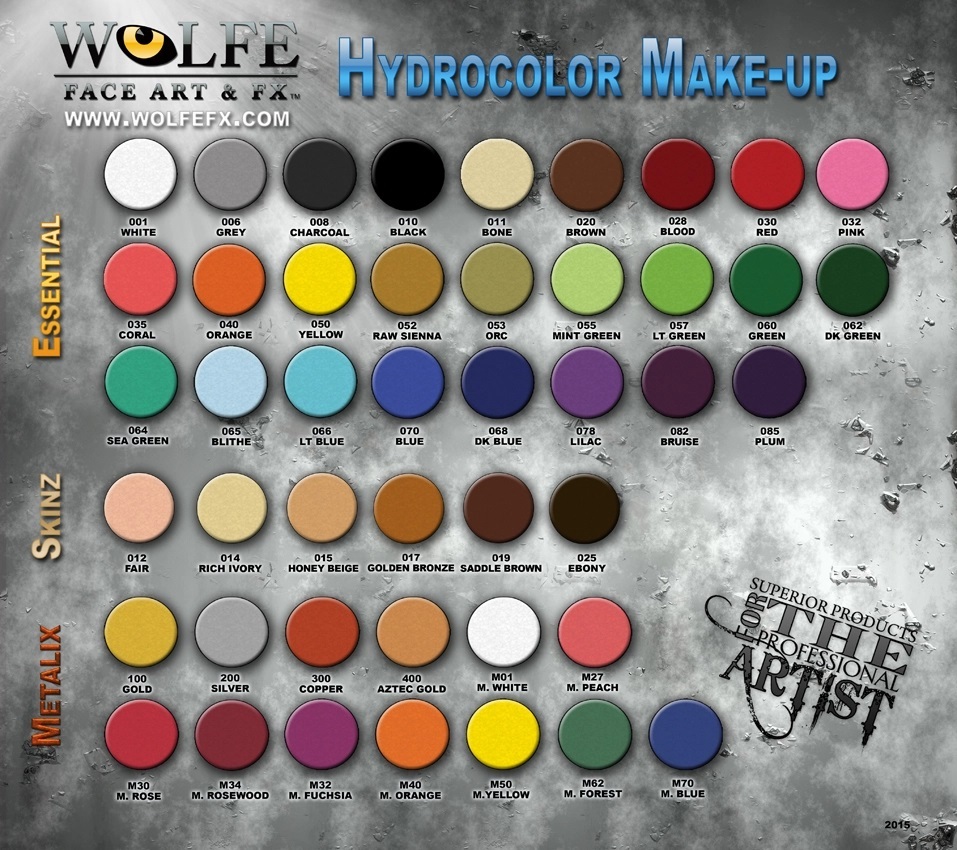 Wolfe FX Face Paints - Black 001 (45 gm)