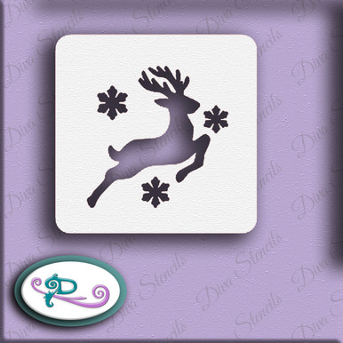  Stencils - Prancing Reindeer - 6x8