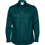 Cotton Drill Work Shirt - Long Sleeve