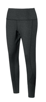 Full-length ladies tights in a dark grey colour, featuring a fitted design and a logo.