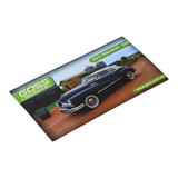 A rectangular fridge magnet featuring a 1948 Buick on a gravel road, with green branding elements.
