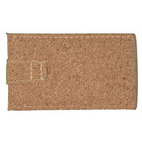 A Cork Manicure Set packaged in a natural cork case, featuring a textured surface and secured with a flap closure.