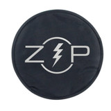 A black Flexi Flyer with a grey logo featuring a lightning bolt and the letters "ZP".