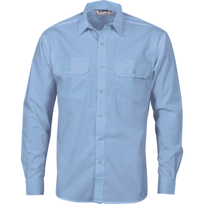 Polyester Cotton Work Shirt - Long Sleeve