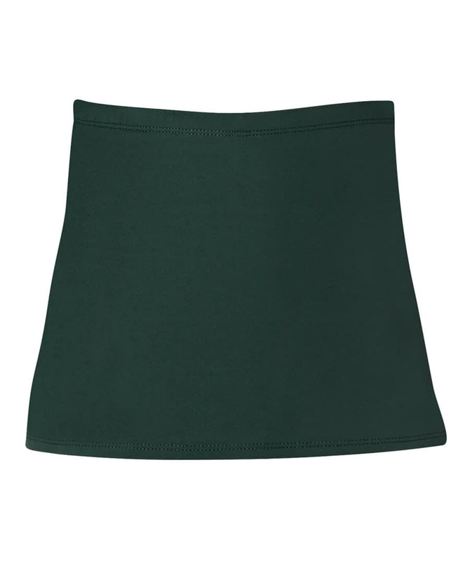 A dark green skort featuring a simple design and a soft waistband, suitable for various activities.