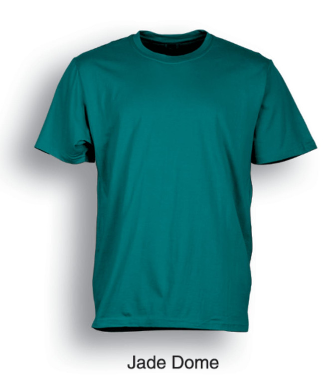 A plain unisex adult T-shirt in a jade dome colour, featuring a standard crew neck design.