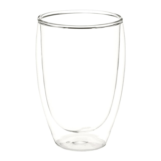 A drink bottle with a clear glass body and a bamboo lid, featuring a simple design.