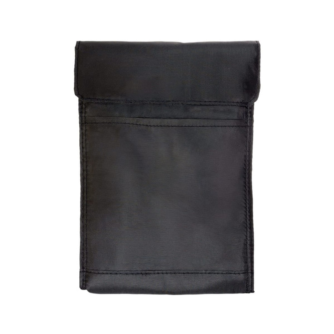 A black Sumo Cooler Lunch Bag with a roll-top closure and a rear pocket.