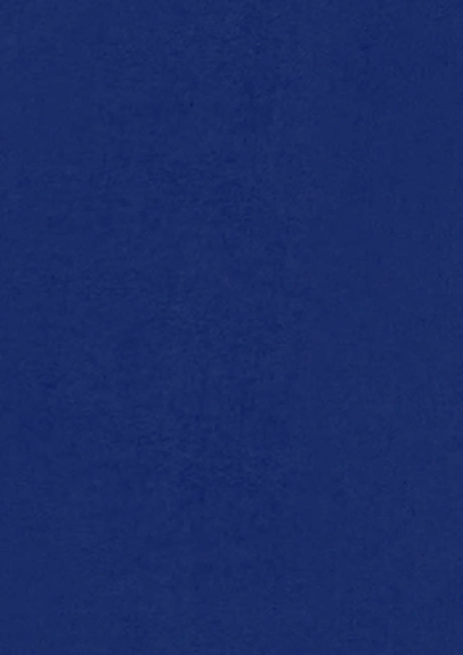 A deep navy blue fabric, smooth texture, suitable for a women's button-up shirt with a brand logo.