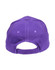 A purple heavy brushed cotton cap with a rear opening and a logo on the back.
