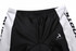 A black and white cycling jersey featuring a logo, designed for sports team wear.