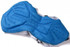 A padded cycling short insert in blue, featuring textured designs and ventilation holes, suitable for sports uniforms.