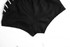 A black AFL player uniform featuring striped detailing on the sides, showcasing a sporty design.