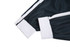 A dark green cricket jersey sleeve featuring white cuffs and a zipper detail. The jersey has a branded logo.