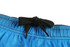 Blue shorts with a black drawstring at the waist. The fabric appears lightweight and smooth.