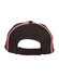 A black cap featuring tri-colour stripes, with a structured back and an adjustable strap. Includes a logo.