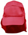 A red poly cotton legionnaire hat with a wide brim and rear flap, featuring a logo.