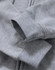 A grey men's full-zip fleecy hoodie with a close-up of the cuffs and fabric texture, featuring a logo.
