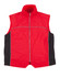 A red and black men's 3-in-1 jacket featuring a zip front and reflective detailing. Includes a logo.