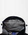 A black softshell full zip hoodie with a grey interior lining and adjustable toggles on the hood.