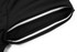 Netball antislope shorts in black, featuring white detailing along the waistband. The shorts have a smooth texture.
