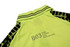 A high-visibility reflective polo shirt in bright yellow, featuring a sporty design and a collar.