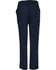 Men's solid navy scrub pants featuring an elastic waist and side pockets. Includes a logo on the back.