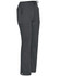 Ladies' solid colour scrub pants in dark grey, featuring pockets and an adjustable waistband. Includes a brand logo.