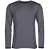 A long-sleeve men's t-shirt in grey featuring a logo, designed for comfort and active use.