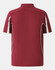 A maroon men's short-sleeve polo shirt featuring white side accents and a logo.