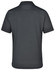 A dark grey polo shirt with a classic collar and short sleeves. Features branding on the back.