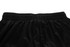 A pair of black sublimation pants with an elastic waistband, featuring a smooth, shiny fabric texture.