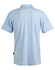 A light blue men's polo shirt featuring a collared neck and short sleeves, with a logo on the side.
