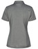 A grey short sleeve polo shirt with a modern fit, featuring a collar and a branding logo.