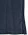 A dark navy blue polo shirt made from bamboo charcoal material, featuring a side split detail and a logo.