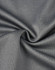 A close-up of grey sustainable poly/cotton fabric, showing its smooth texture and weave pattern.