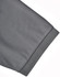A grey polo shirt featuring a short sleeve with a neatly finished cuff and a logo.