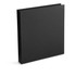 A black presentation folder with a sleek design, featuring a plain cover and no visible branding.