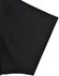 A black short-sleeved polo shirt featuring a contrast detail and a logo on the collar.