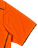 An orange short-sleeved polo shirt featuring black accents and a logo. Part of the workwear category.