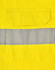 A bright yellow long-sleeve work shirt featuring perforated reflective tape and a back pocket.